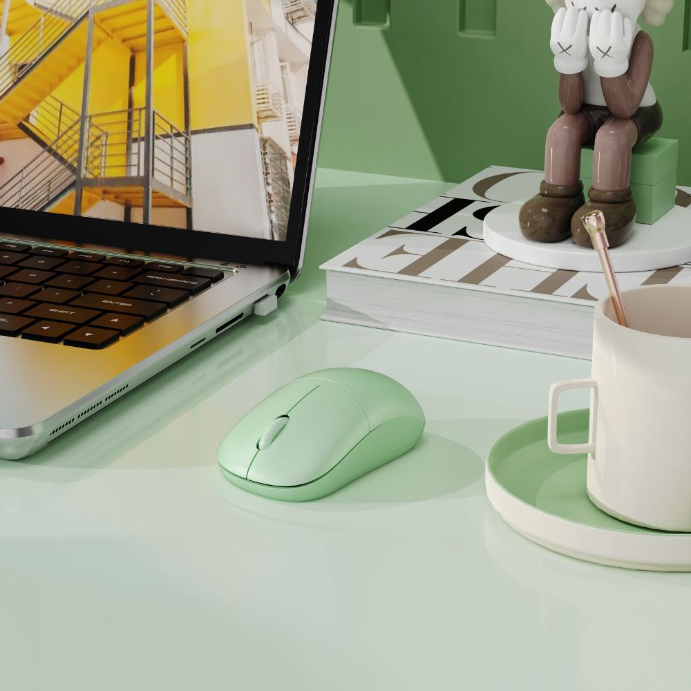 Chuột không dây Silent MicroPack MP-712W - Xanh lá Màu Xanh lá