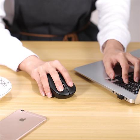 Chuột không dây MicroPack MP-716W - Đen Màu Đen