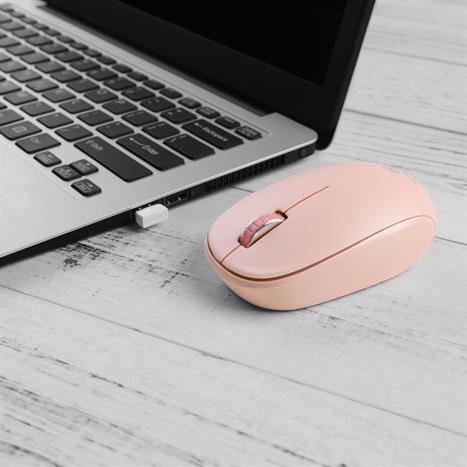 Chuột không dây MicroPack MP-716W - Hồng Màu Hồng