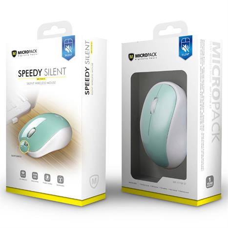 Chuột không dây Silent MicroPack MP-771W - Xanh lá Màu Xanh lá
