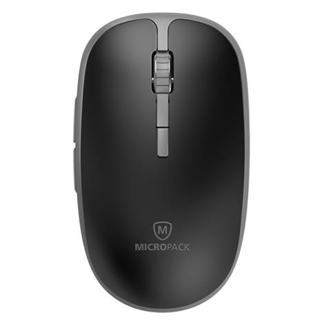 Chuột Bluetooth Silent MicroPack MP-729B - Đen Màu Đen