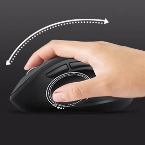 Chuột không dây MicroPack MP-V01W - Đen Màu Đen