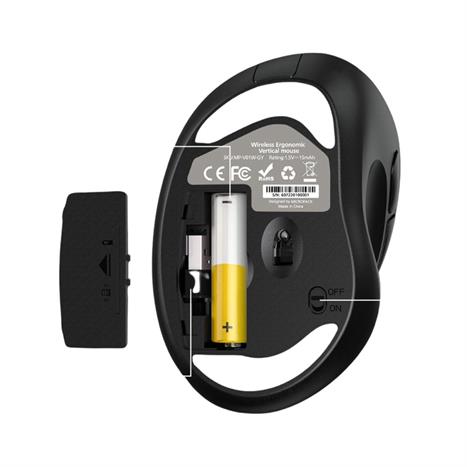 Chuột không dây MicroPack MP-V01W - Đen Màu Đen