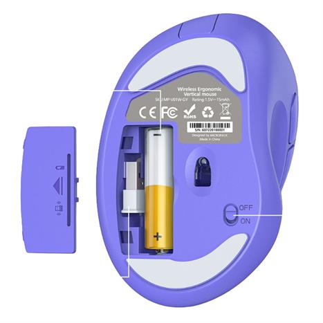 Chuột không dây MicroPack MP-V01W - Tím Màu Tím