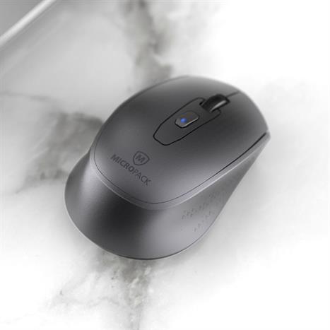 Chuột Bluetooth MicroPack MP-730WT - Xám Màu Đen - Xám