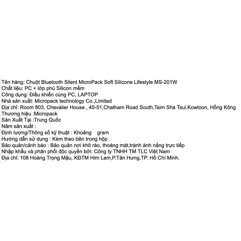 Chuột Bluetooth MicroPack MS-201W - Be - 3