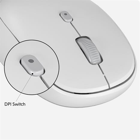 Chuột Bluetooth HyperSpace HS2100GL - Trắng Màu Trắng