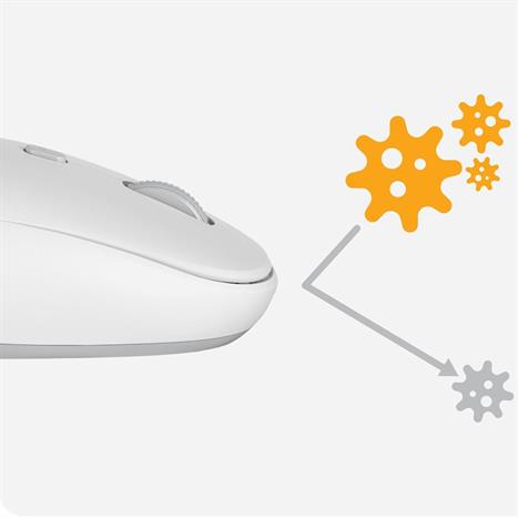 Chuột Bluetooth HyperSpace HS2100GL - Trắng Màu Trắng