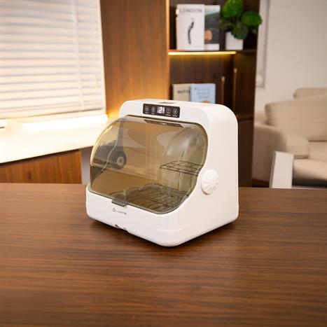 Máy sấy tiệt trùng UV LUMIAS LUD-08 đế inox Màu Màu be