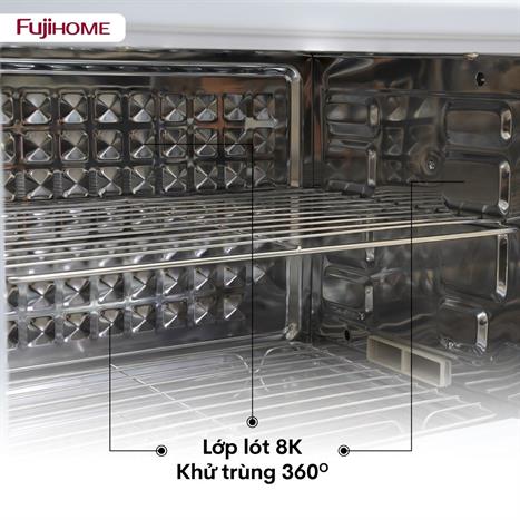 Tủ sấy chén bát tiệt trùng Fujihome DD48 Màu Trắng