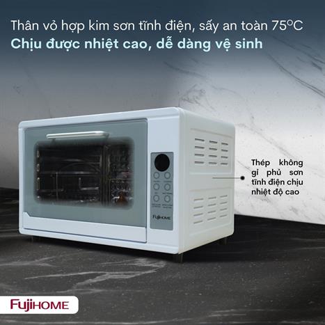 Tủ sấy chén bát tiệt trùng Fujihome DD48 Màu Trắng