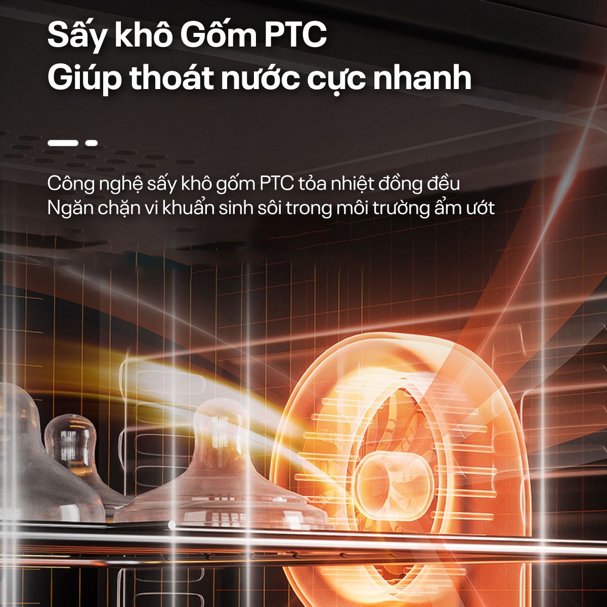Tủ sấy chén bát tiệt trùng Fujihome DD48 Màu Trắng