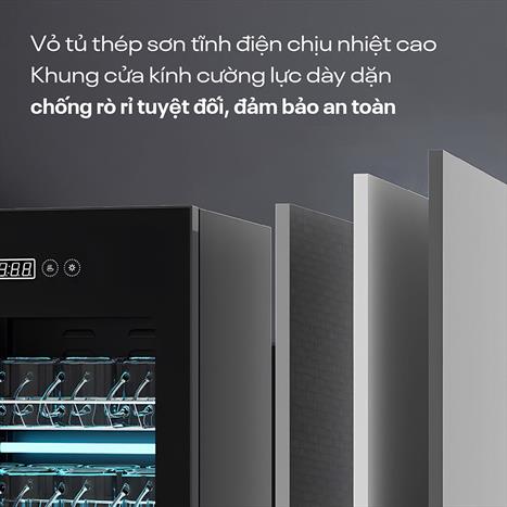 Tủ sấy chén bát tiệt trùng Fujihome DD180 Màu Đen