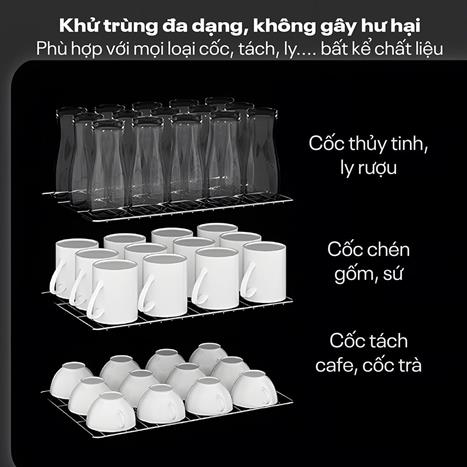 Tủ sấy chén bát tiệt trùng Fujihome DD180 Màu Đen