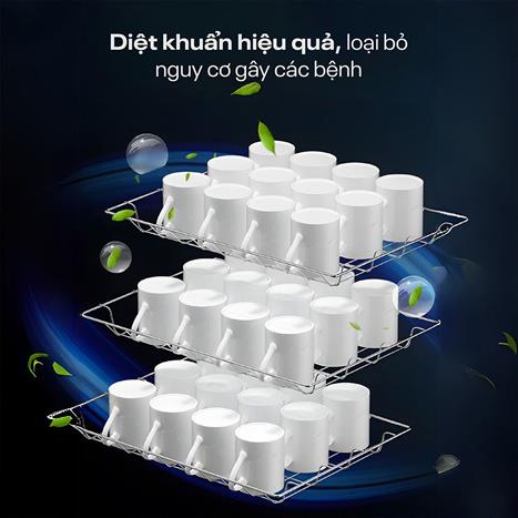 Tủ sấy chén bát tiệt trùng Fujihome DD220 Màu Đen
