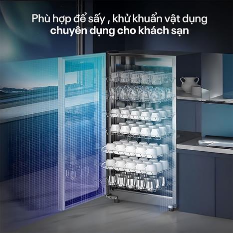 Tủ sấy chén bát tiệt trùng Fujihome DD220 Màu Đen