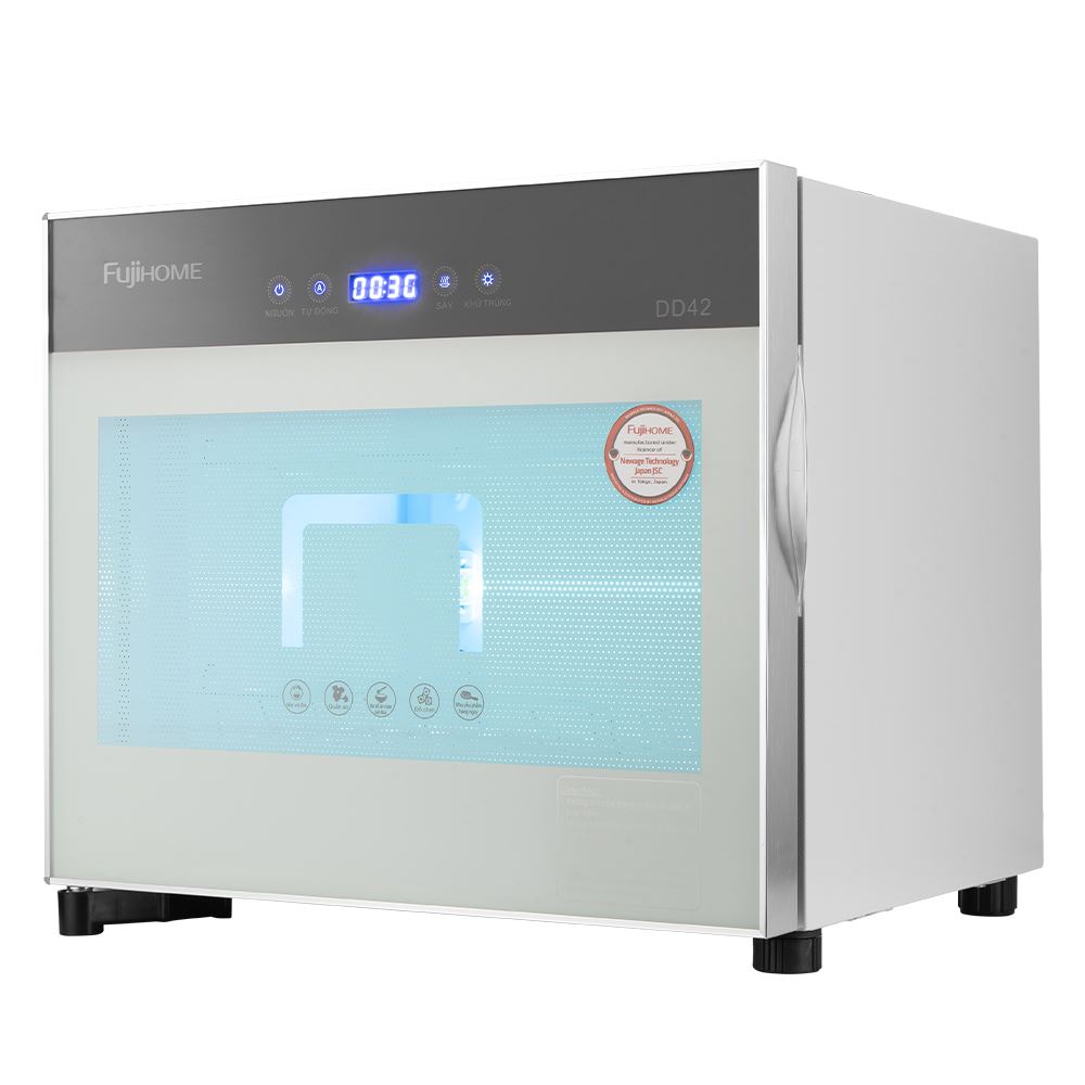 Tủ sấy chén bát tiệt trùng Fujihome DD42 Màu Bạc