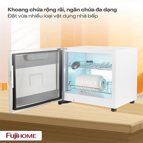 Tủ sấy chén bát tiệt trùng Fujihome DD42 Màu Bạc