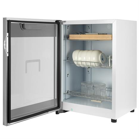 Tủ sấy chén bát tiệt trùng Fujihome DD68 Màu Bạc