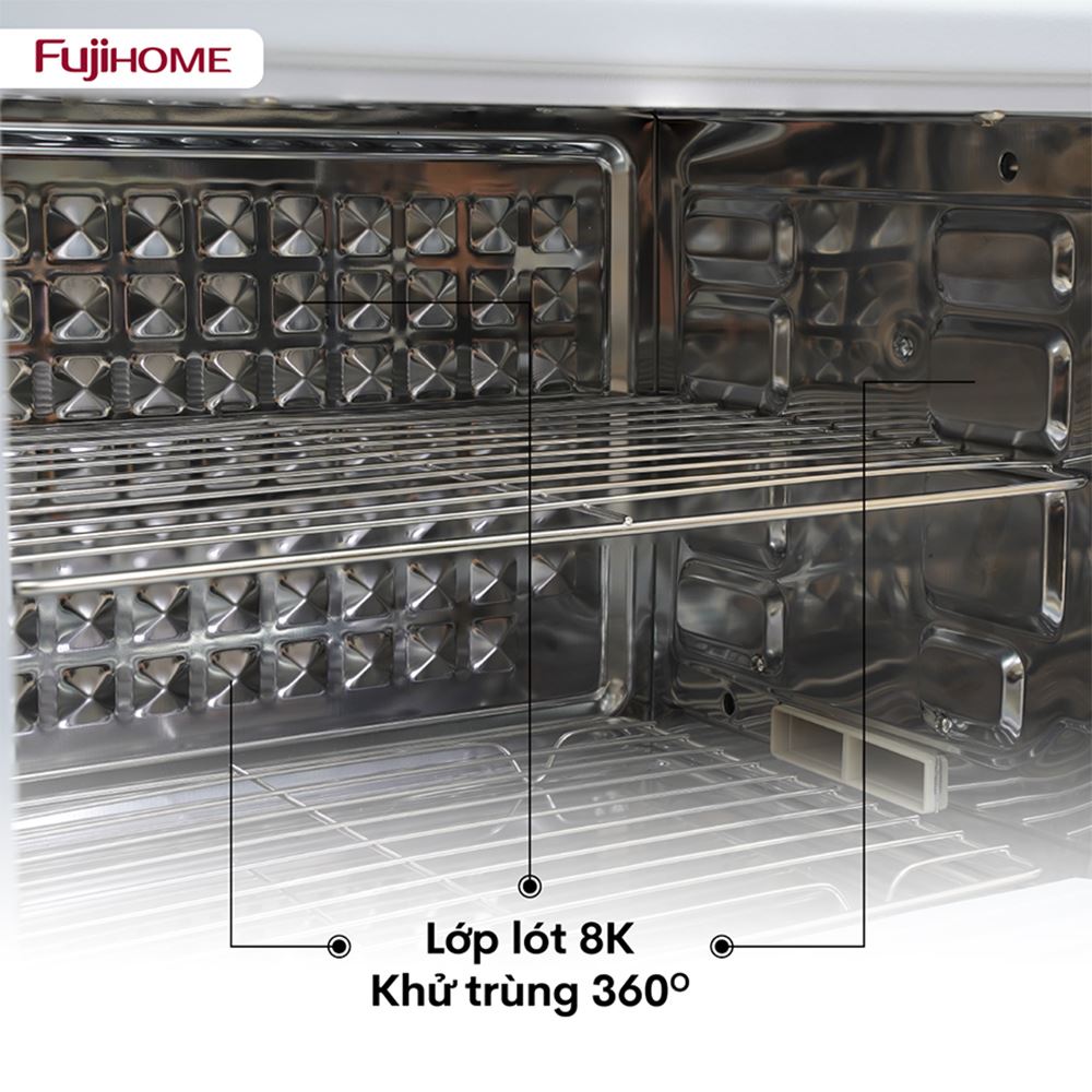 Tủ sấy chén bát tiệt trùng Fujihome DD24 Màu Trắng