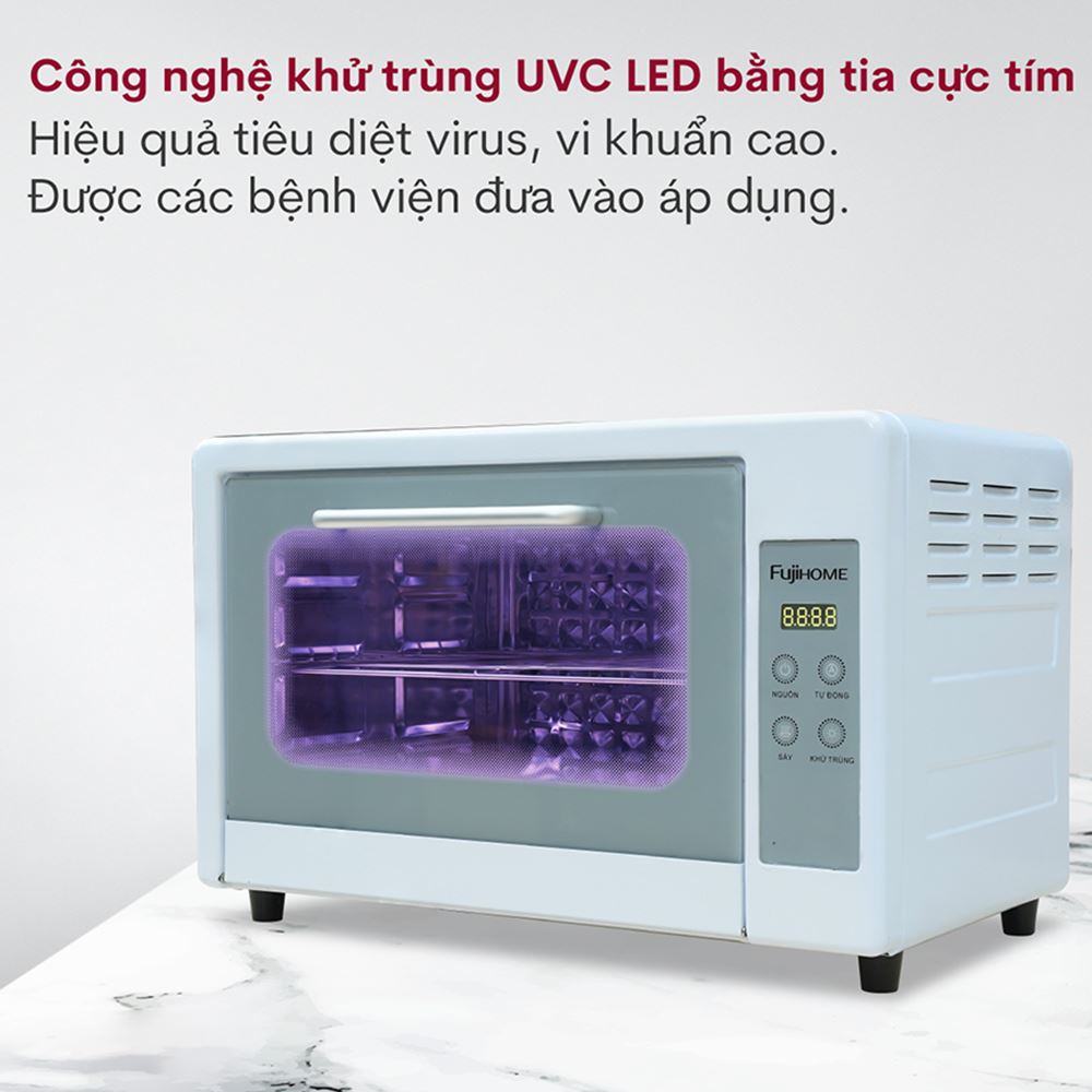 Tủ sấy chén bát tiệt trùng Fujihome DD24 Màu Trắng