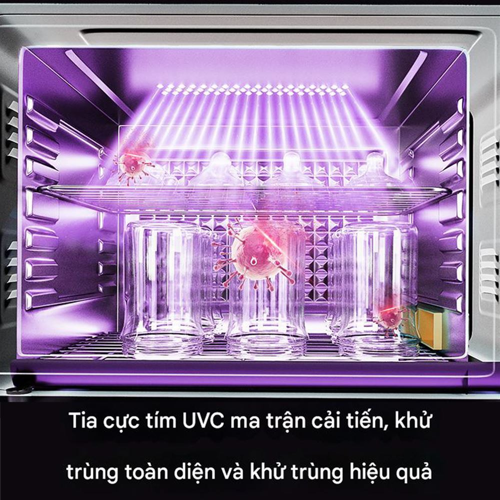 Tủ sấy chén bát tiệt trùng Fujihome DD24 Màu Trắng