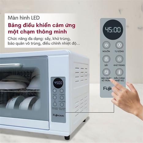 Tủ sấy chén bát tiệt trùng Fujihome DD38 Màu Trắng