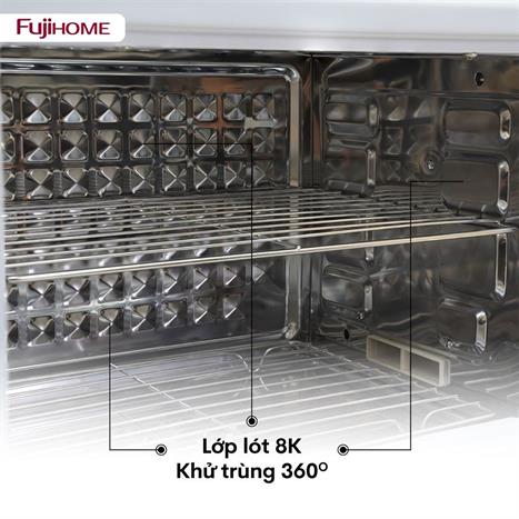Tủ sấy chén bát tiệt trùng Fujihome DD38 Màu Trắng