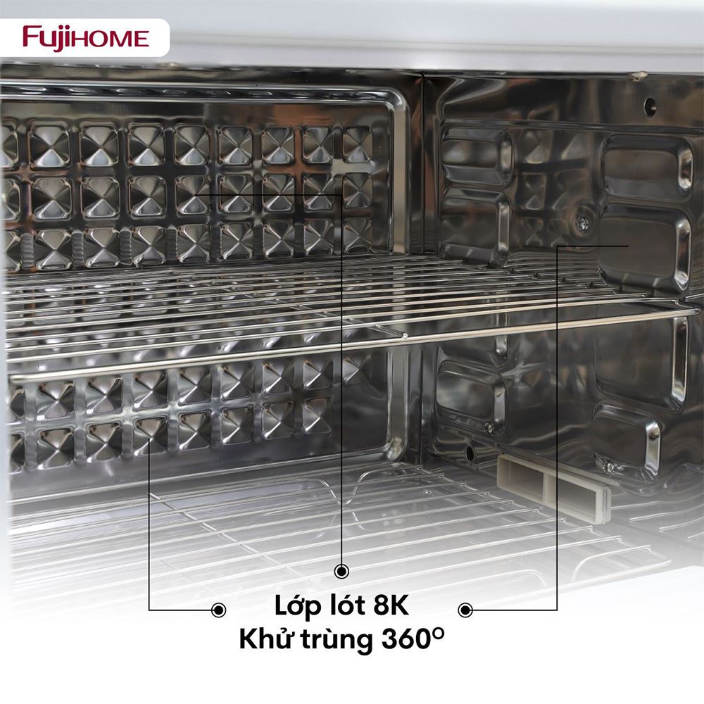 Tủ sấy chén bát tiệt trùng Fujihome DD38 Màu Trắng