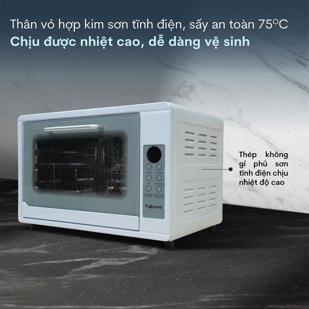Tủ sấy chén bát tiệt trùng Fujihome DD38 Màu Trắng
