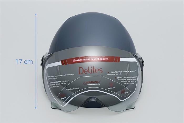 Mũ 1/2 size L Delites ATN10K xanh đen Màu Xanh đen