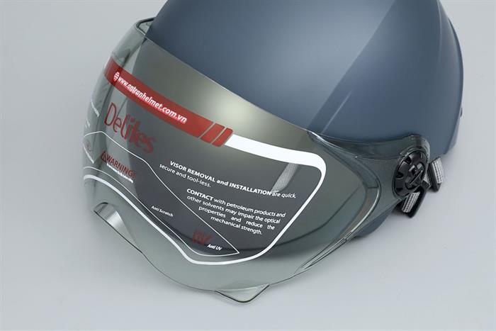 Mũ 1/2 size L Delites ATN10K xanh đen Màu Xanh đen