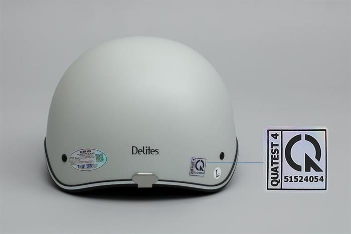 Mũ 1/2 size L Delites ATN04 xám khói Màu Xám