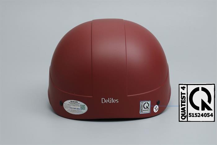 Mũ 1/2 size XL Delites ATN05 đỏ nâu Màu Đỏ đậm