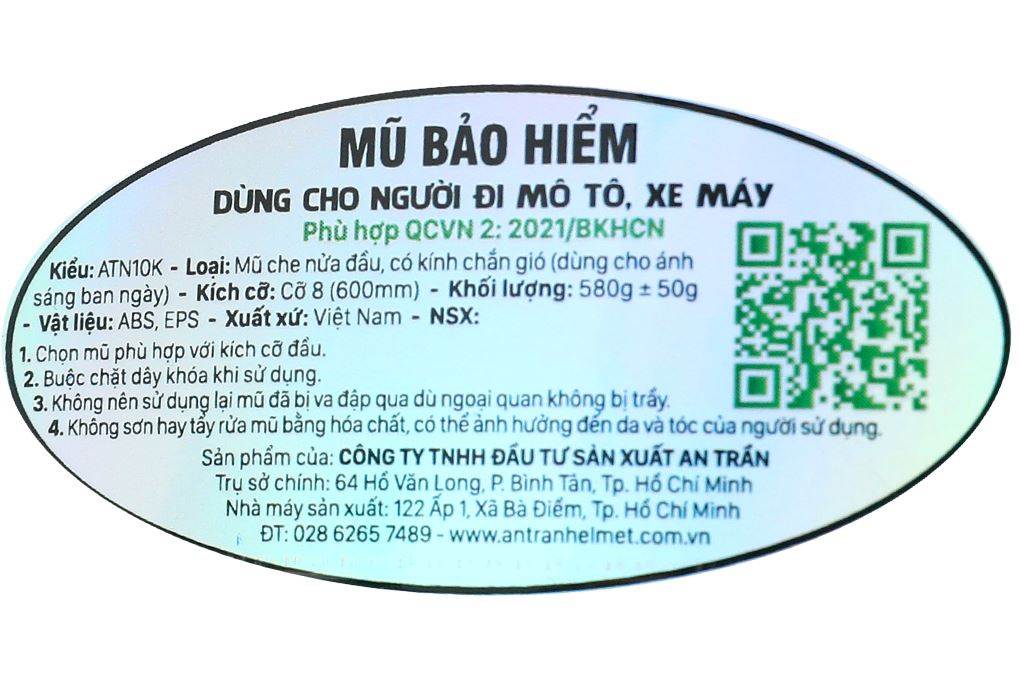 Mũ 1/2 size L Delites ATN04 xanh lam Màu Xanh lam