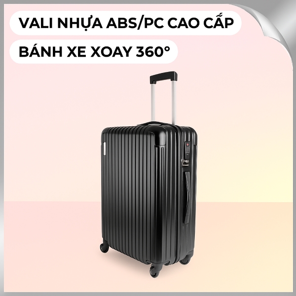 Vali kéo Lock&Lock LTZ618BLK 24 inch Đen