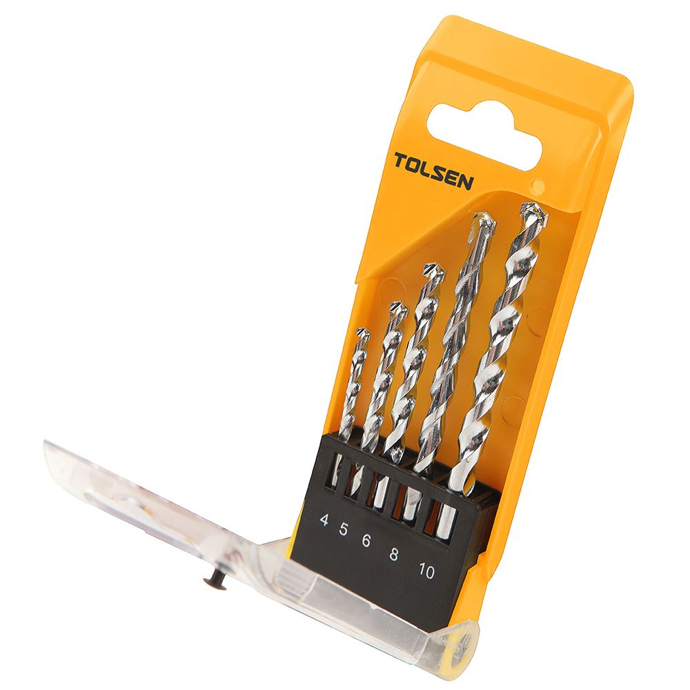 Mũi khoan tường Tolsen 75459 4-10 mm (bộ 5 mũi)