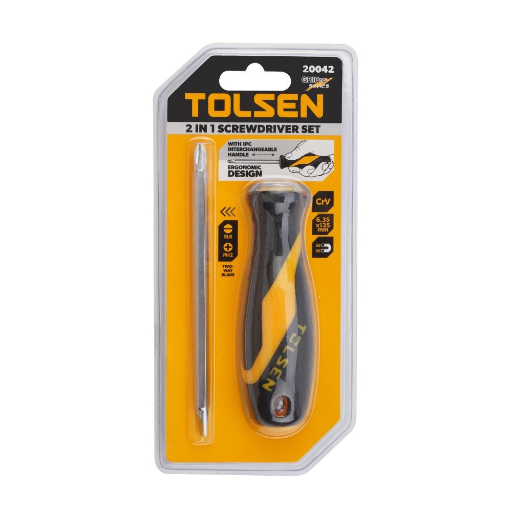 Bộ tua vít 2 in 1 PH2, SL6 Tolsen 20042
