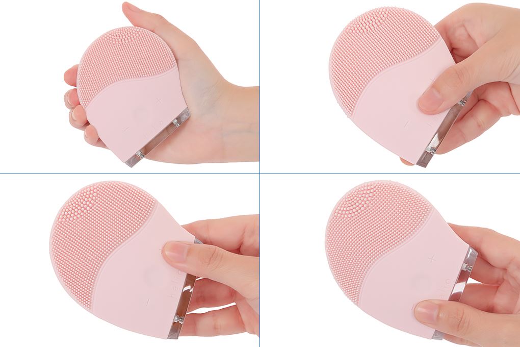 Máy rửa mặt và massage Halio Baby Pink Màu Hồng phấn