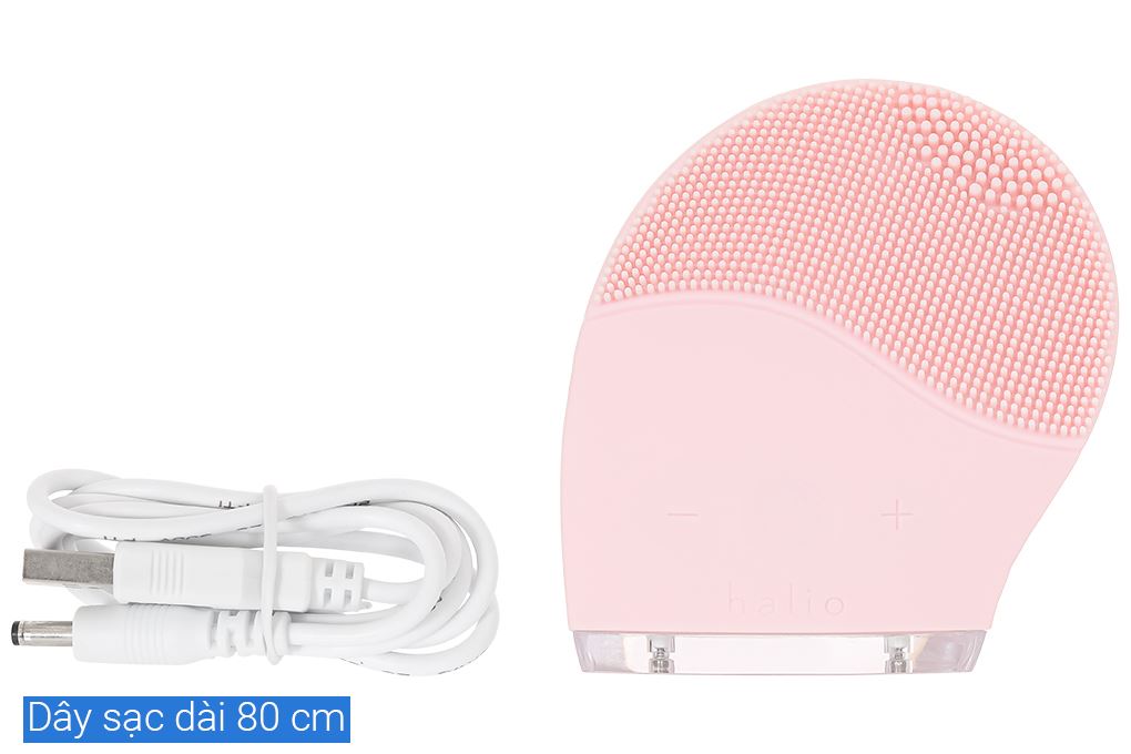 Máy rửa mặt và massage Halio Baby Pink Màu Hồng phấn