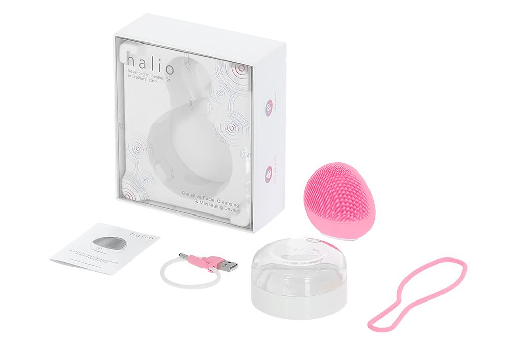 Máy rửa mặt và massage dành cho da nhạy cảm Halio Baby Pink Màu Hồng
