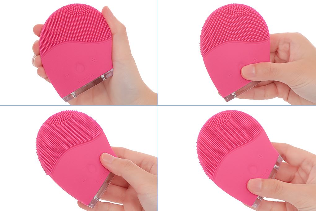 Máy rửa mặt và massage Halio Hot Pink Màu Hồng