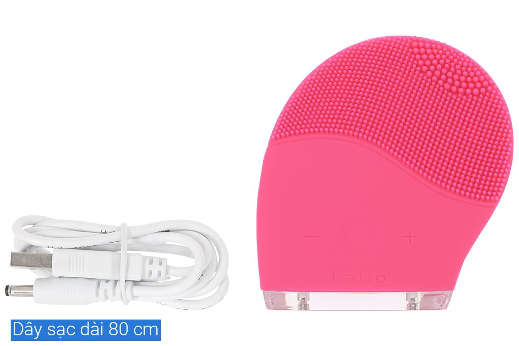 Máy rửa mặt và massage Halio Hot Pink Màu Hồng