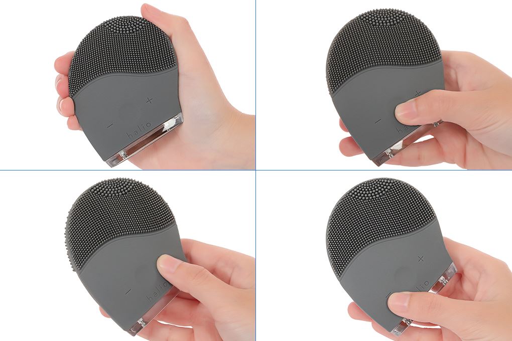 Máy rửa mặt và massage Halio Grey Smoke Màu Xám