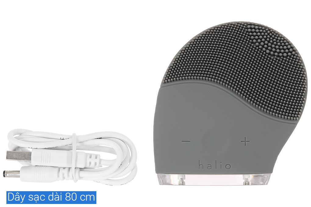 Máy rửa mặt và massage Halio Grey Smoke Màu Xám
