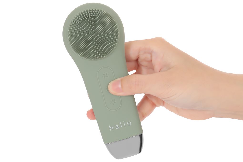 Máy rửa mặt và massage Halio 5 in 1 Sage Green Màu Xanh lá