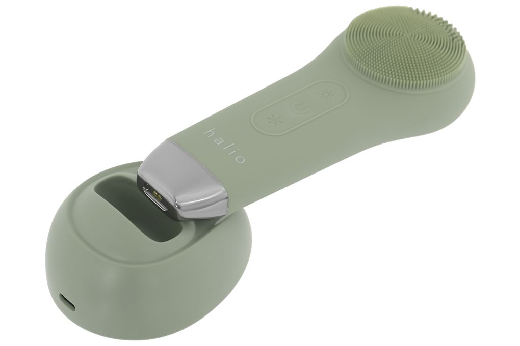 Máy rửa mặt và massage Halio 5 in 1 Sage Green Màu Xanh lá