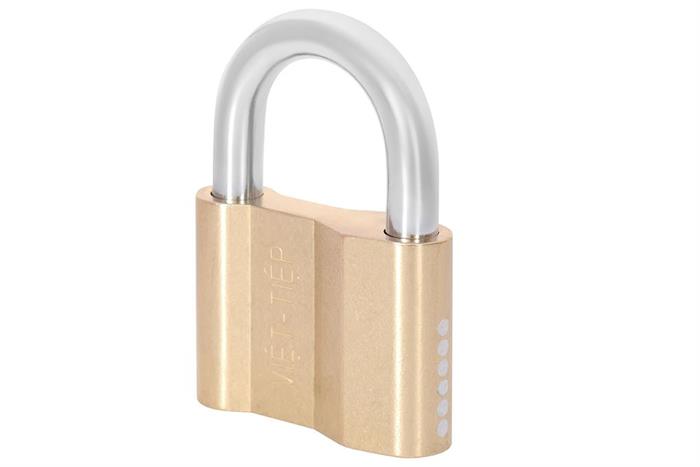 Ổ khóa đồng 58 mm Việt-Tiệp 0163M Màu Vàng đồng