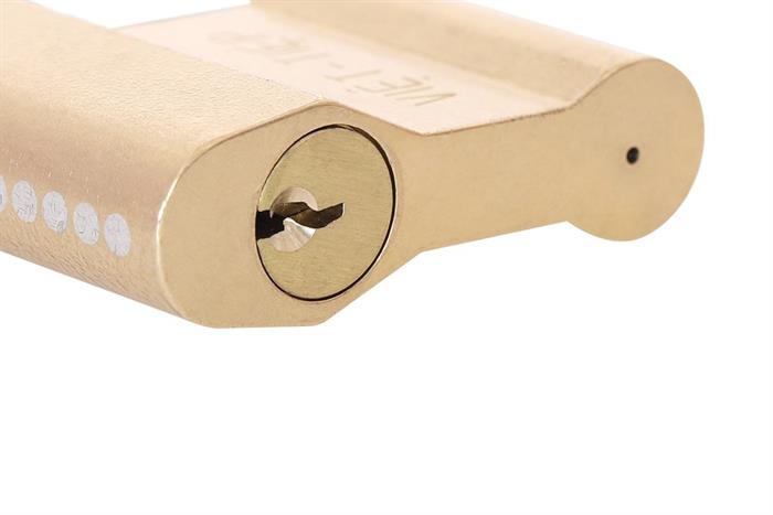 Ổ khóa đồng 58 mm Việt-Tiệp 0163M Màu Vàng đồng