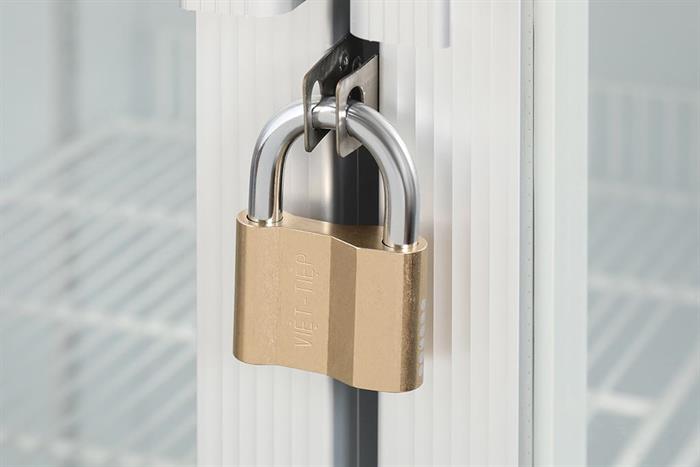 Ổ khóa đồng 58 mm Việt-Tiệp 0163M Màu Vàng đồng